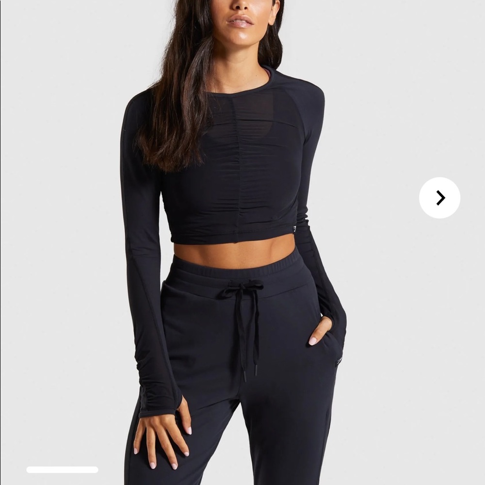 Gymshark AURA CROP TOP black